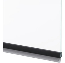 Doucheafdichting met zwart profiel