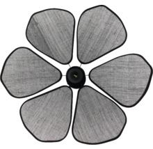 Plafondlamp in bloemvorm met zes lampenkappen