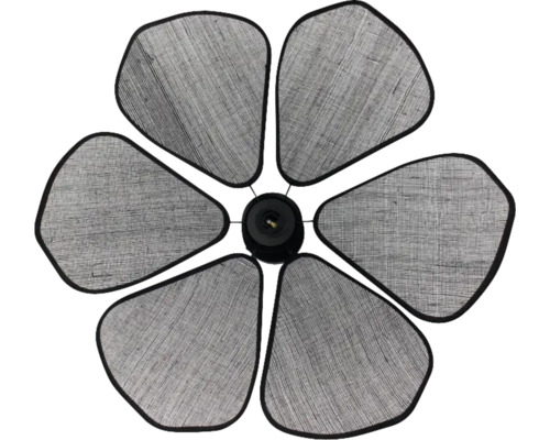 Plafondlamp in bloemvorm met zes lampenkappen