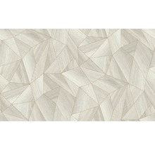 Behang met geometrisch houtdesign