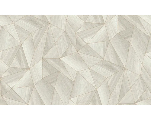 Behang met geometrisch houtdesign