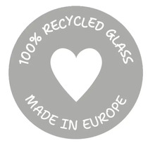 Keurmerk: 100 procent gerecycled glas, gemaakt in Europa