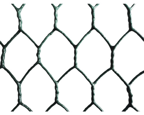 Close-up van zeshoekig kippengaas