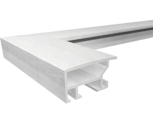 Kunststof raamprofiel in dwarsdoorsnede