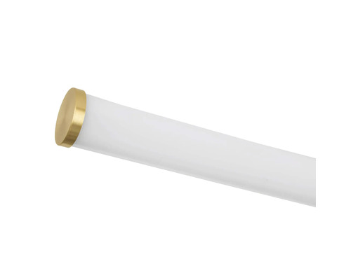 Witte lamp met eindstuk