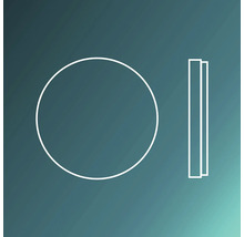 Symbool voor wanddikte en diameter