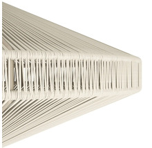 Detailopname van een hanglamp met touwomwikkeling