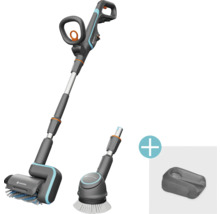 Gardena accuborstel met twee hulpstukken en een opbergvak