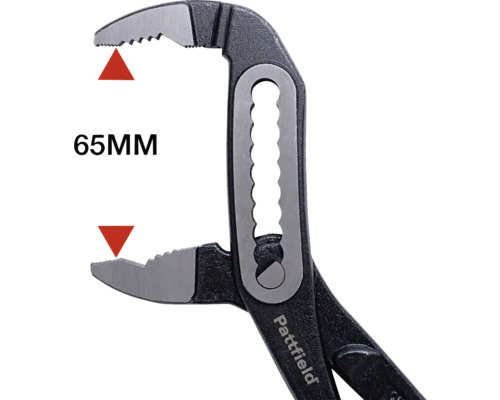Pattfield waterpomptang met een bekopening van 65 millimeter
