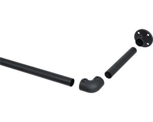 Buisklemset met buis, flens en hoek