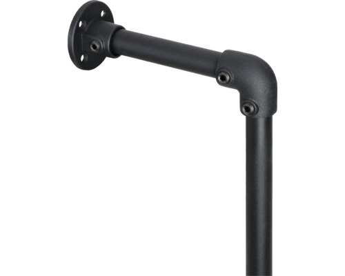 Zwarte buis wandplank