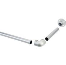 Aluminium buizenbouwpakket met buis, buisverbinder en flens