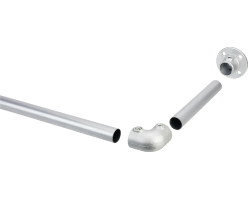 Pijpverbindingsset met pijp, hoek en flens