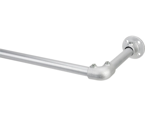 Metalen buishoek met flens voor wandmontage