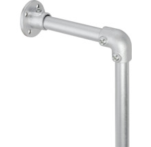 Metalen buisverbinder met flens, hoek en schroeven