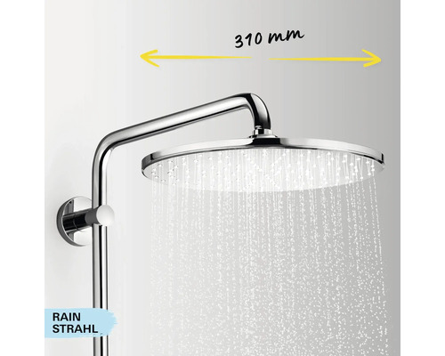 Douchekop met een diameter van 310 millimeter met regensproeier