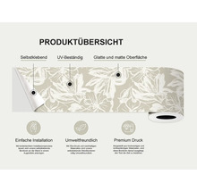 Productoverzicht van een zelfklevende, UV-bestendige rand met een glad en mat oppervlak