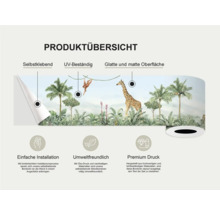 Productoverzicht: Zelfklevend, UV-bestendig, glad en mat oppervlak, eenvoudige installatie, milieuvriendelijk, Premium print