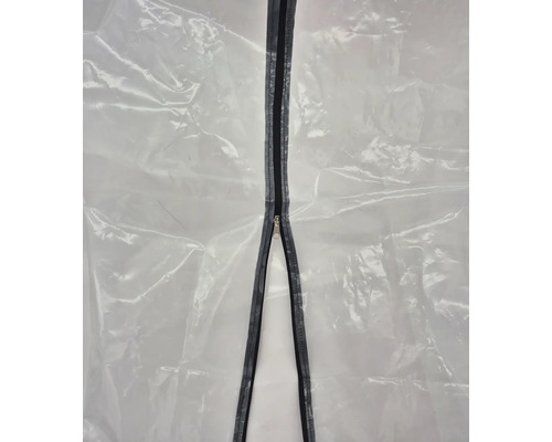 Transparante beschermhoes met ritssluiting