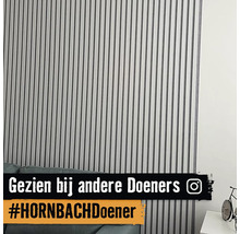 Wandbekleding met verticale lamellen