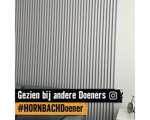 Wandbekleding met verticale lamellen