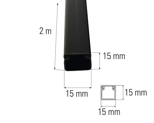 Afmetingen van een profiel van twee meter lang