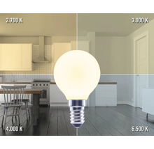Vergelijking van verschillende kleurtemperaturen met een ledlamp in woonruimtes
