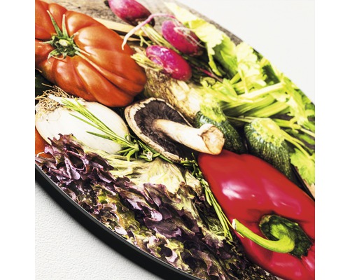 Decoratieve plaat met groentemotief