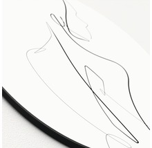 Decoratieve wanddecoratie met abstracte lijnen