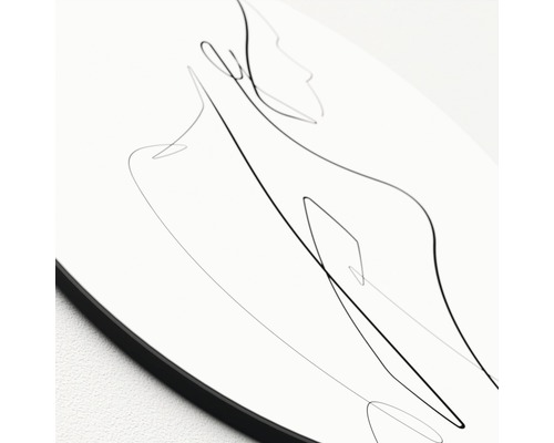 Decoratieve wanddecoratie met abstracte lijnen