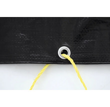 Dekzeil met oogje en touw