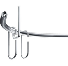 Metalen stang met haken voor opslag