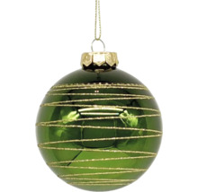 Kerstbal met horizontale strepen