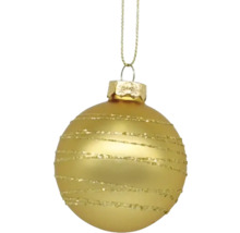 Gouden kerstbal met hanger