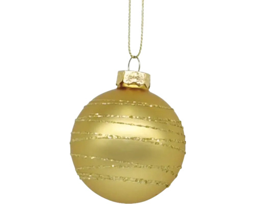 Gouden kerstbal met hanger
