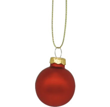 Rode kerstbal met ophanging