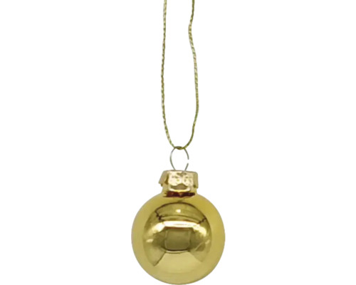 Gouden kerstbal met hanger