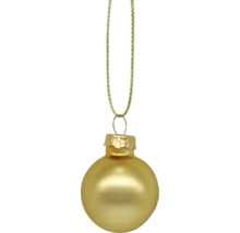 Gouden kerstbal met hanger