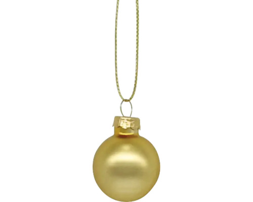 Gouden kerstbal met hanger