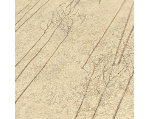 Behang met lineaire en bloemmotieven