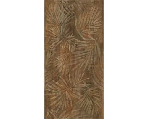 Decoratieve wandtegel met bladerpatroon