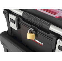 Gereedschapskist met hangslot en handgreep