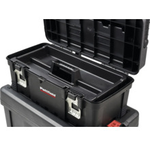 Geopende gereedschapskist met uitneembare draagbak