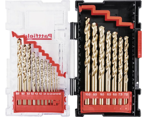 Boor set in plastic cassette