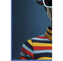 Illustratie van een bovenstuk met een streepjespatroon