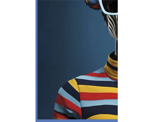 Illustratie van een bovenstuk met een streepjespatroon