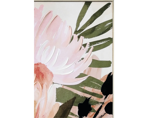 Schilderij met bloemmotief in lijst