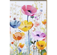 Schilderij met bloemmotief in lijst