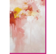 Abstract schilderij met kleurvlekken en lijst
