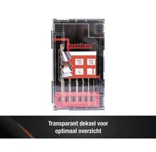 Pattfield boor set in transparante verpakking